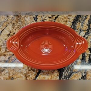 Fiesta 9 1/8 Inch Oval Individual Casserole 13 OZ Paprika